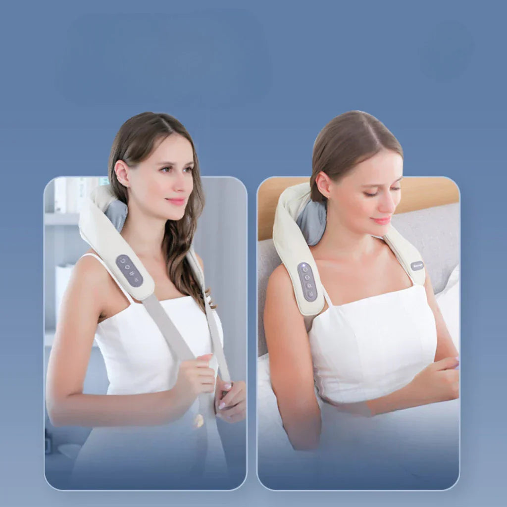 Massageador Inteligente com Aquecimento – Pescoço e Ombros Sem Dor